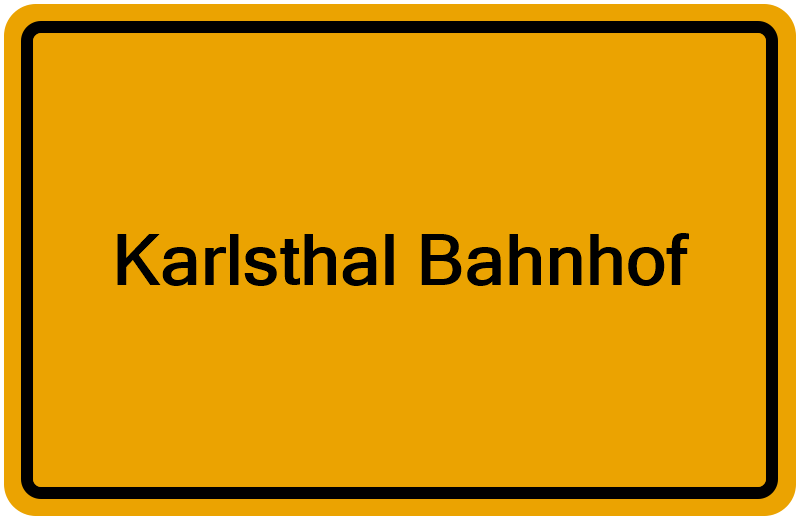 Handelsregisterauszug Karlsthal Bahnhof